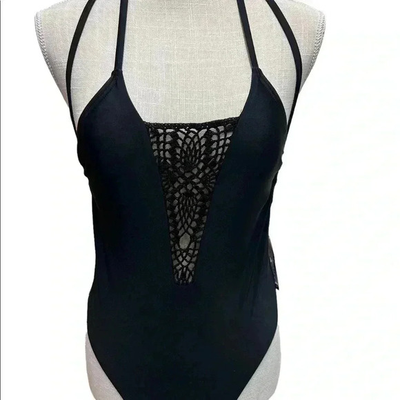 NWT•WOMEN’S XHILARATION BLACK BATHING SUIT•SIZE XS•SUPER CUTE GREAT FOR VACATION - Picture 3 of 7